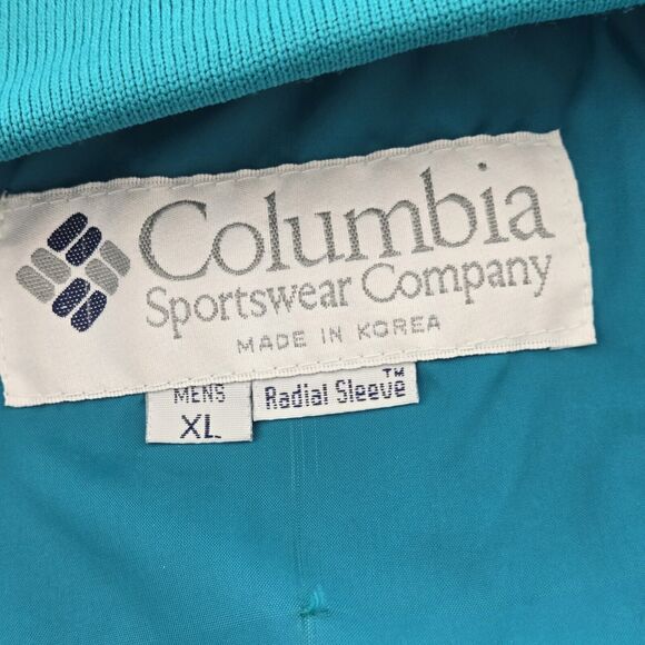VTG 90s Columbia Jacket Bugaboo 3 In 1 Ski Snow Mens XL Blue Black Teal Retro - Picture 2 of 14